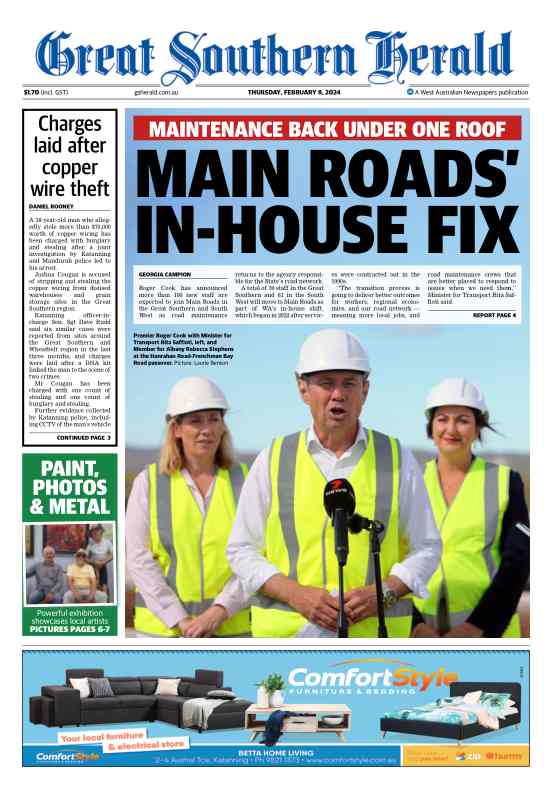 Great Southern Herald - Thursday, 08 February 2024 edition
