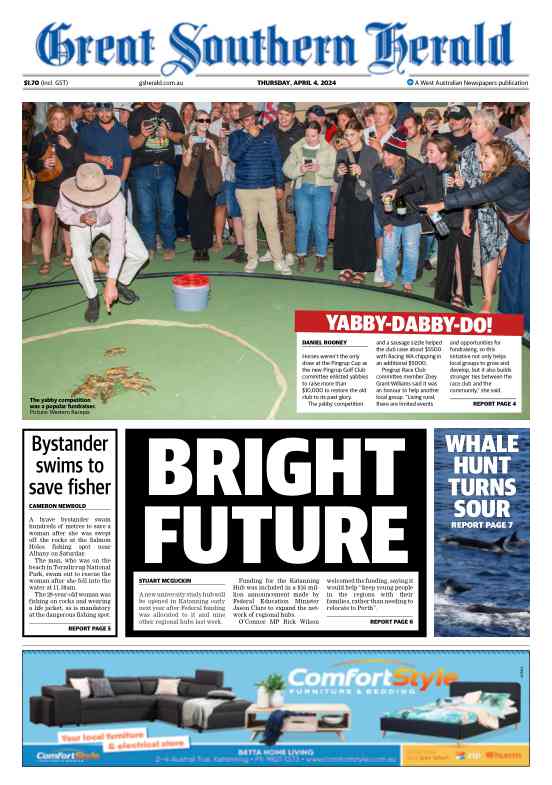 Great Southern Herald - Thursday, 04 April 2024 edition