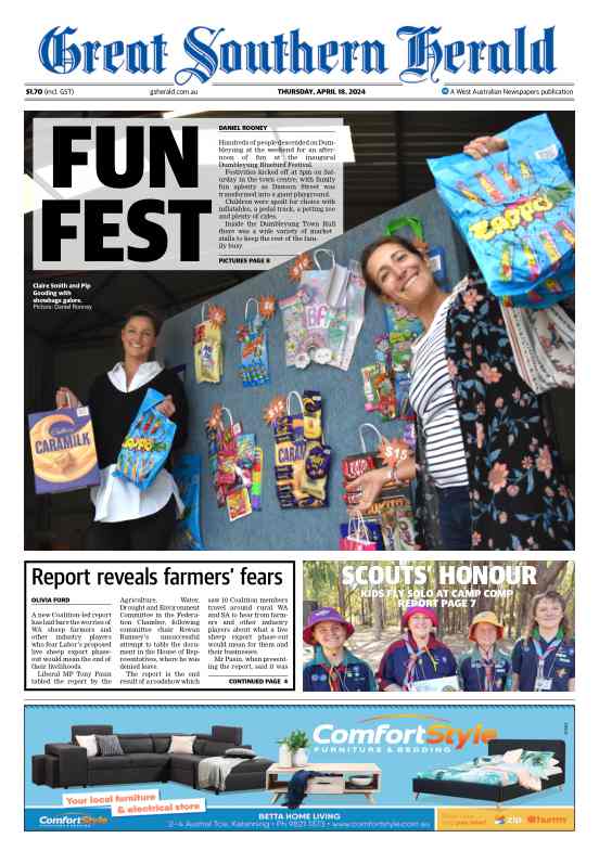 Great Southern Herald - Thursday, 18 April 2024 edition