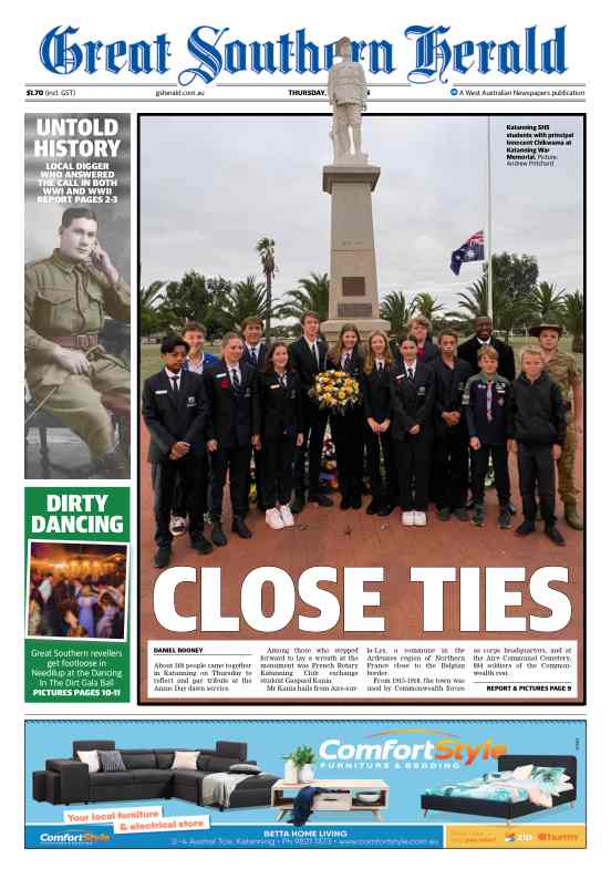 Great Southern Herald - Thursday, 02 May 2024 edition